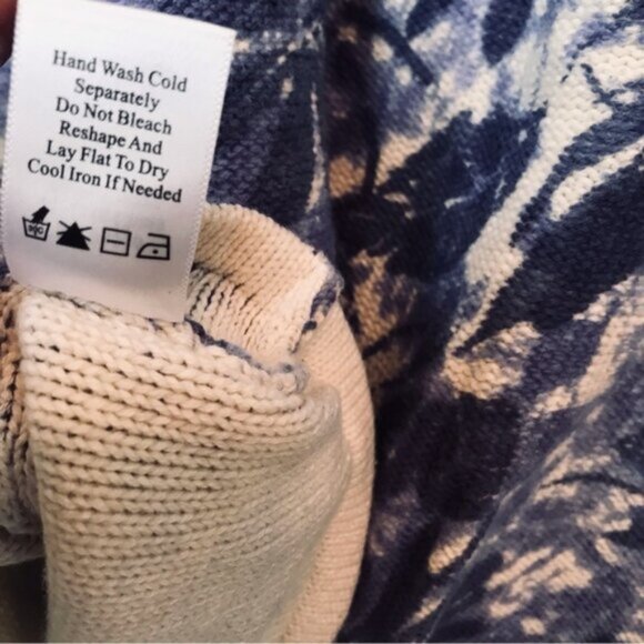 Coldwater Creek Cotton Floral Print Wood Button Cardigan Sweater Top Cottagecore - Picture 12 of 16